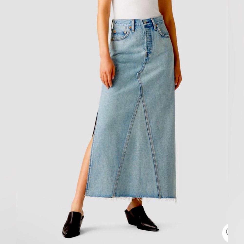 Levi's® Women's Iconic Maxi Skirt - Not In The  Mood Stylish Light Blue Denim!